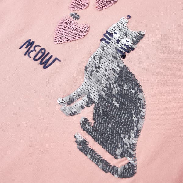 Børne langærmet T-shirt, lyserød, 104