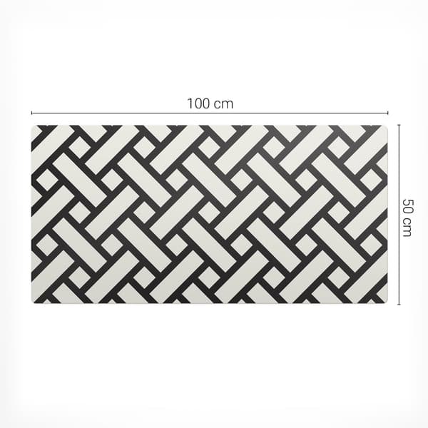 Modern skrivbordsmatta geometrisk vävd 100x50 cm