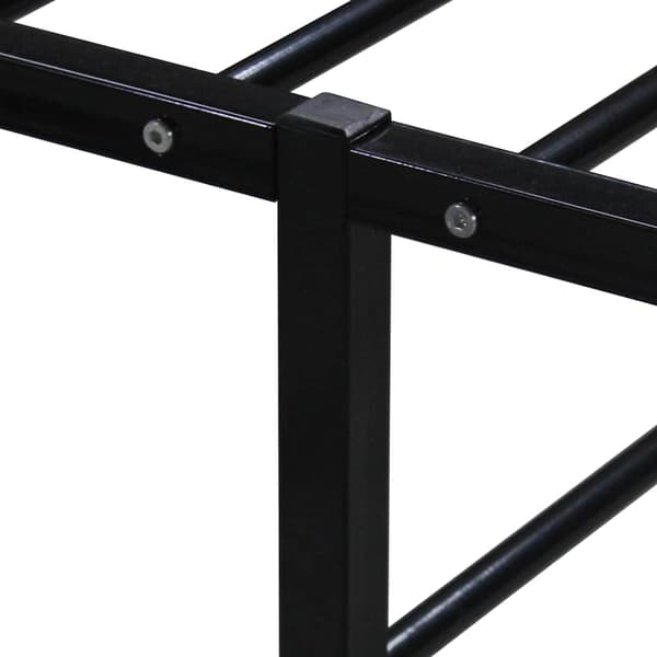vidaXL sengestel sort metal 140 x 200 cm