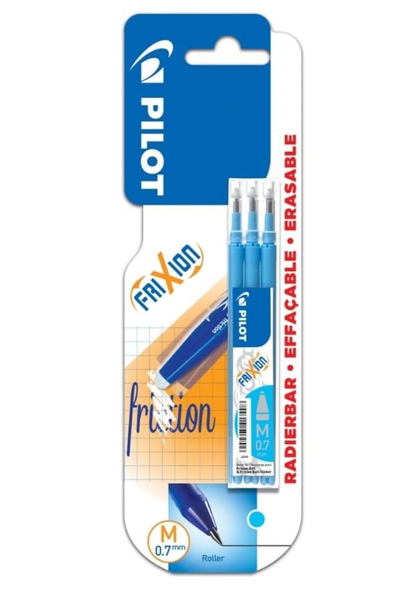 FriXion 0.7 azurblå patron 3 stk. PILOT