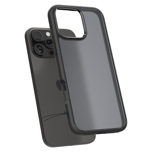 Spigen Ultra Hybrid-cover til iPhone 16 Pro Max, gennemsigtig sort