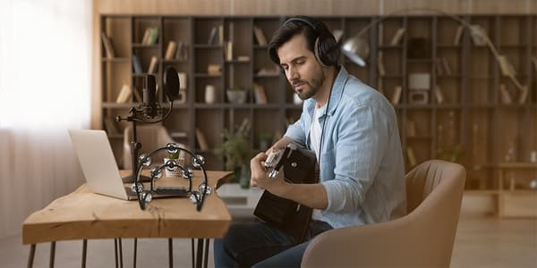 MusicMate MM-T40 ShakeRing tamburiini