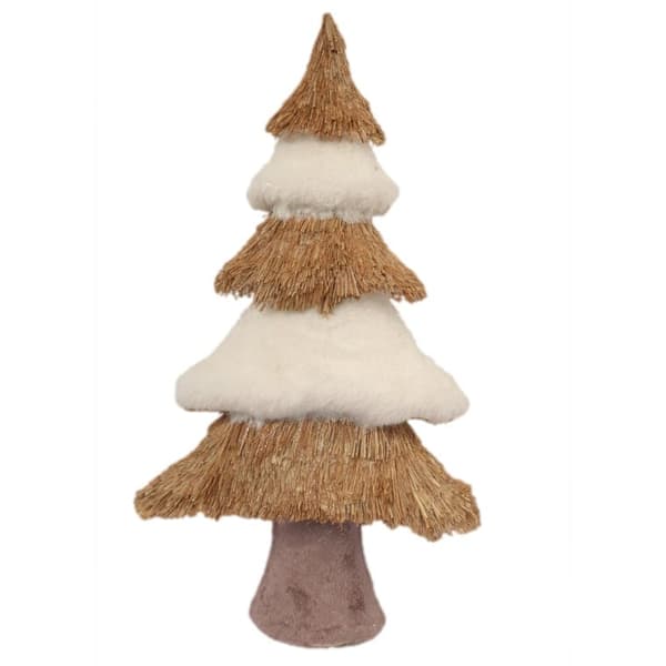 Kunstigt juletre med pels