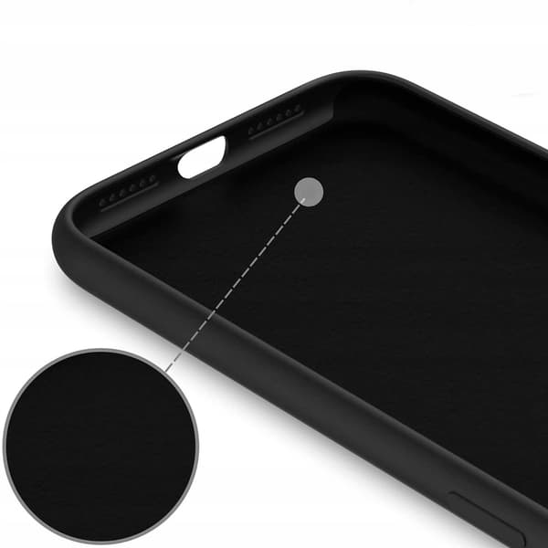 IPHONE 12 PRO MAX -kotelo, silikonimatta, musta + lasi