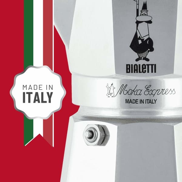 Bialetti Moka Express 3-kops kaffemaskine 130 ml sølv (0001162)