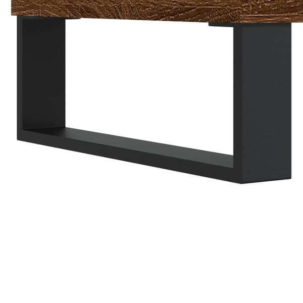 vidaXL sofabord brunt egetræ 90x50x36,5 cm
