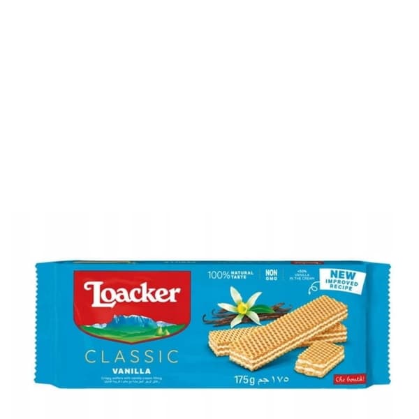 Loacker våfflor med vaniljkräm 175g