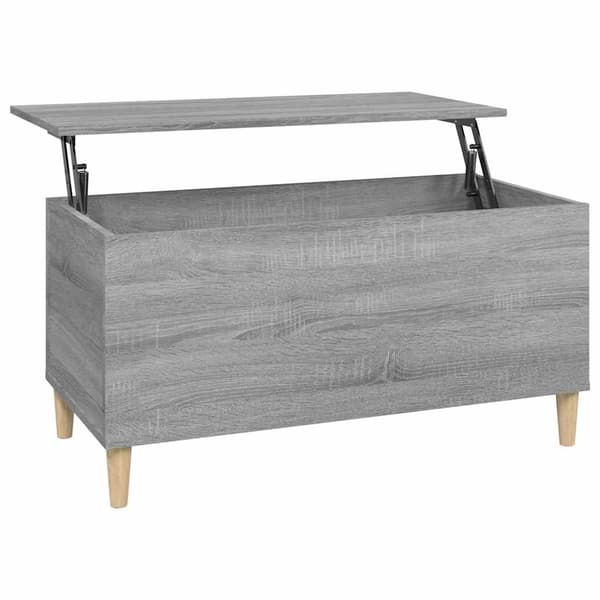 vidaXL Soffbord, grå Sonoma Ek, 90x44,5x45 cm