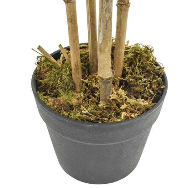 vidaXL Konstgjord bambu, 552 blad, 120 cm, grön