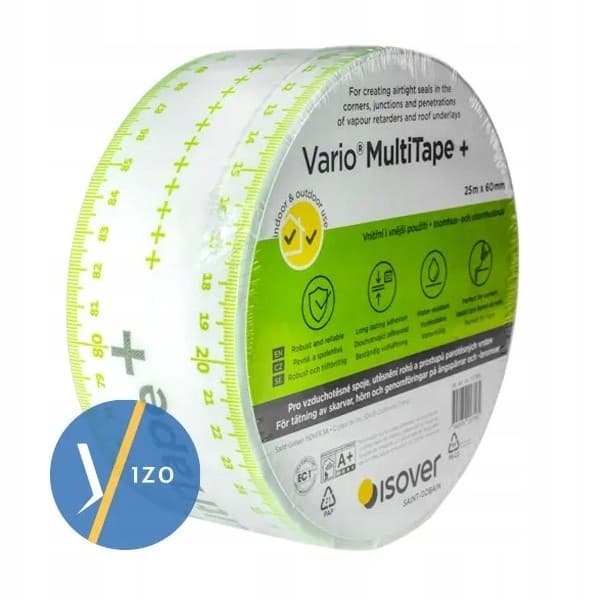 Isover Vario MultiTape klæbebånd til dampspærrefolier 25m x 60mm