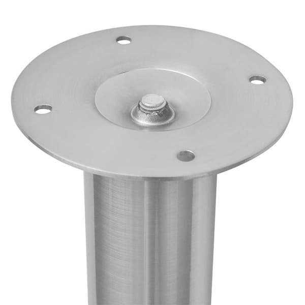 2 teleskopiske bordben i rustfrit stål 710 mm-1100 mm