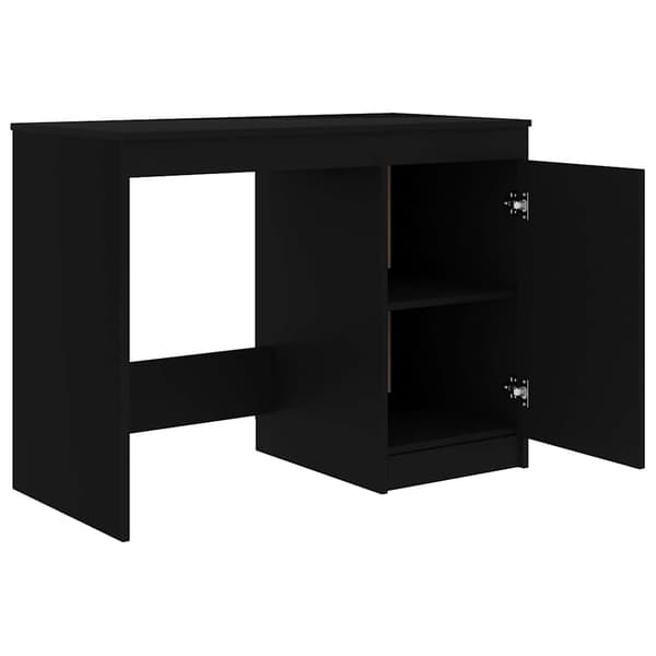 vidaXL skrivebord, sort, 100x50x76 cm, spånplade
