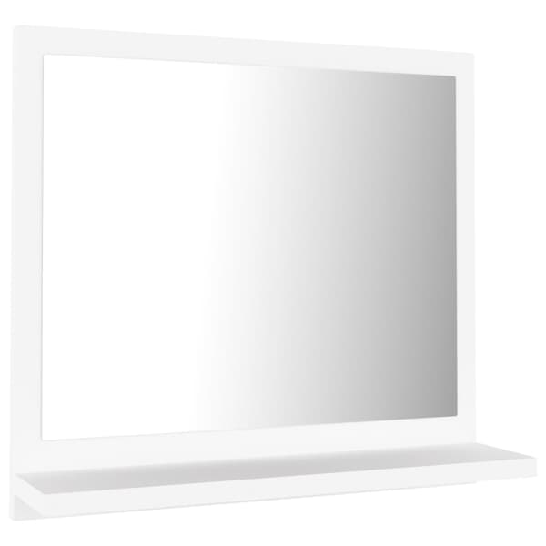 vidaXL Badrumsspegel, vit 40x10,5x37 cm, träbaserat material