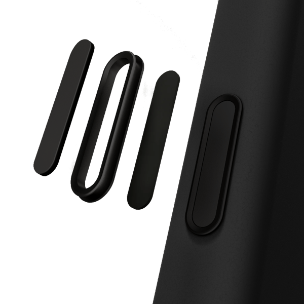 Yaxo Læder Gear Slim MagSafe iPhone 17 Pro Støvet Sort