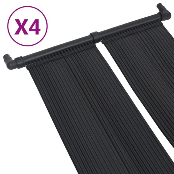 vidaXL Solcellspaneler för poolvärme, 4 st, 80x310 cm