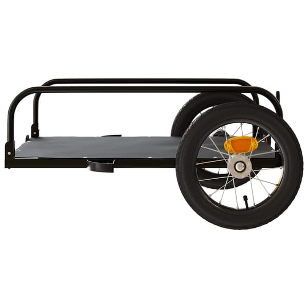 vidaXL cykelanhænger, sort, 122x53x31 cm, jern