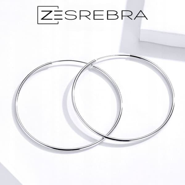 925 silverörhängen, ringar, 5 cm, present, silverringar