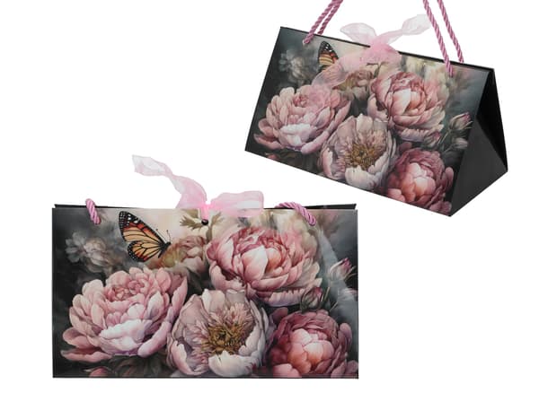 Sæt med 6 dekorative poser - Blomster (carmani)