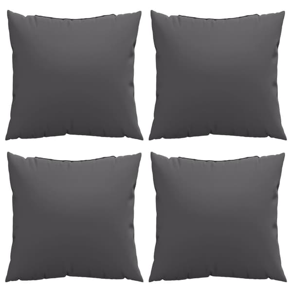 vidaXL Soffkuddar, 4 st, Antracit, 60x60 cm, Tyg
