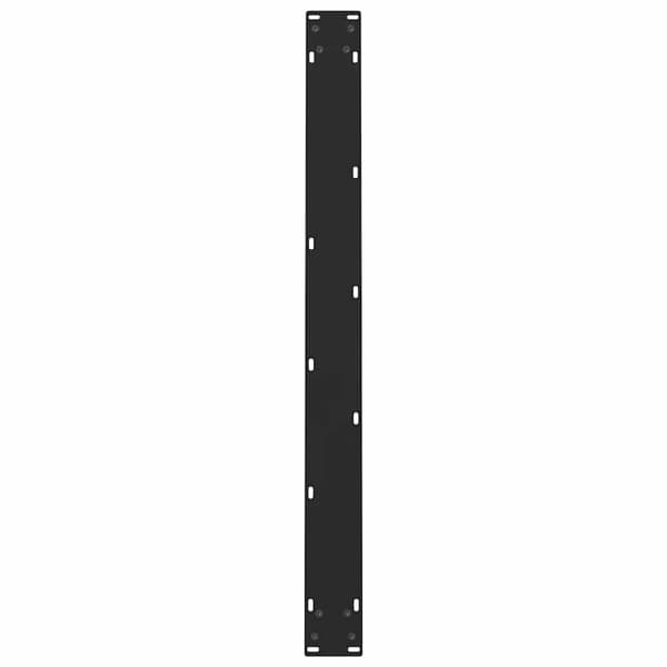 vidaXL sofabordsben sort 2 stk. 100x(72-73) cm stål
