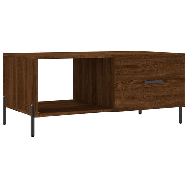 vidaXL sofabord brunt egetræ 90x50x40 cm