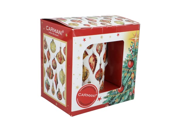 Klassisk julmugg - Julgranskulor (CARMANI)
