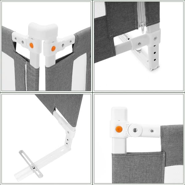 Springos HA7527 Sängyn kaide 160 cm harmaa
