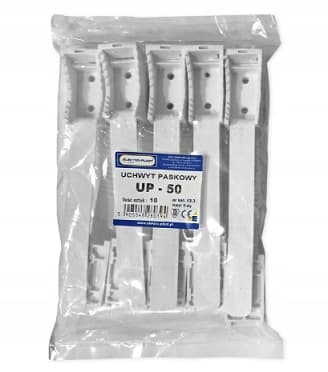 UP-50 valkoinen vyönpidike Elektro-Plast 10 kpl.