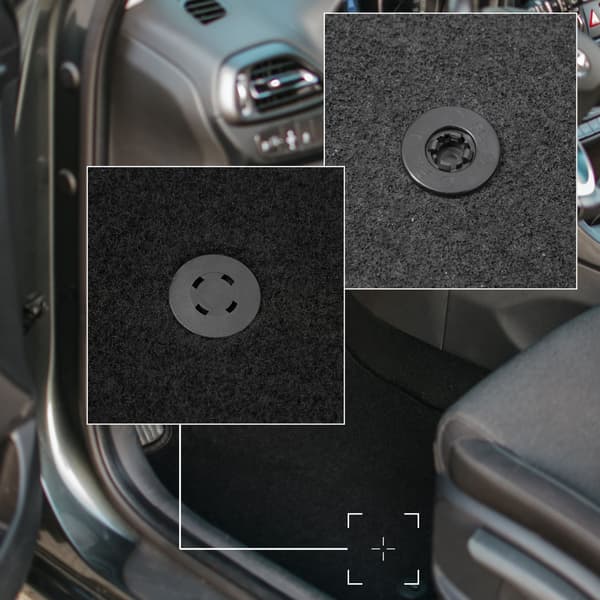 BASIC sorte velourmåtter til: Fiat Punto 12' hatchback (2012-2018)
