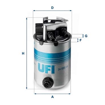 UFI 24.095.01 UFI-polttoainesuodatin