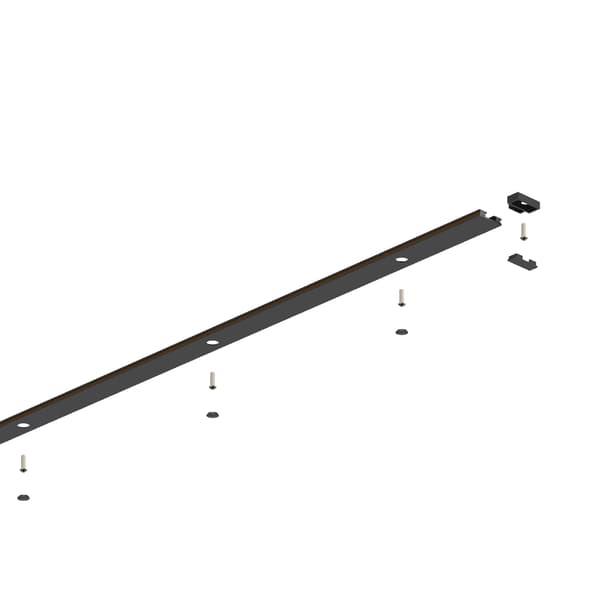 Ytmonterad magnetisk skena 1,5m 24VDC Svart SLIM TRACK Typ A16