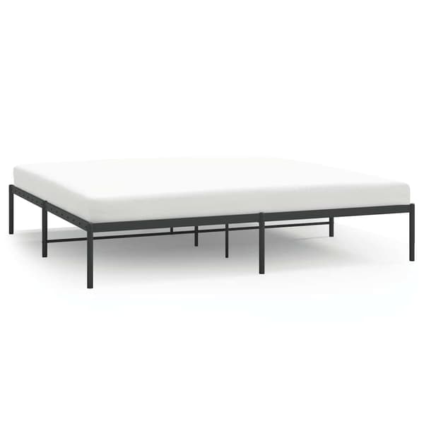 vidaXL metalsengestel sort 180x200 cm