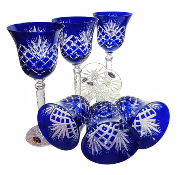 Koboltkrystalvinglas 280 ml ananas