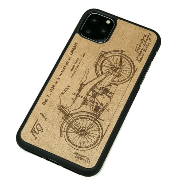 Træcover til iPhone 11 PRO MAX HARLEY PATENT ANIEGRE