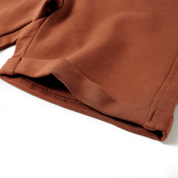 Barnshorts med dragsko, bruna, 128