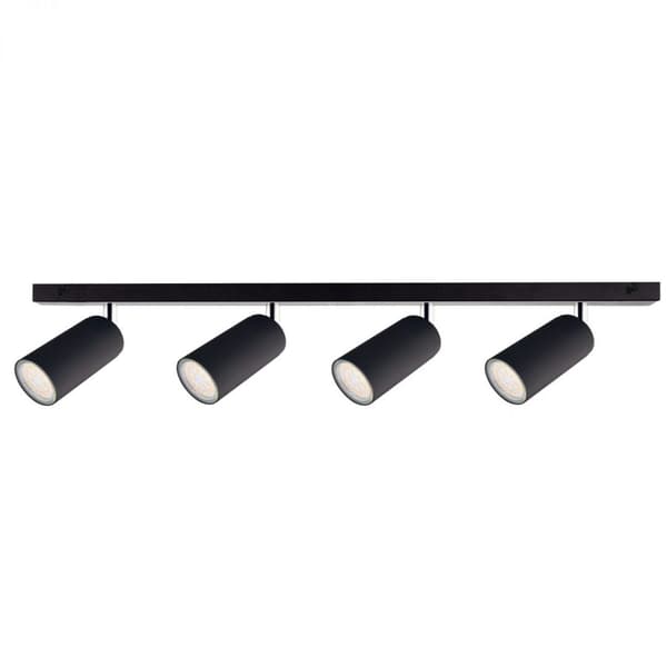 Spotlight 4xGU10 Öga Svart
