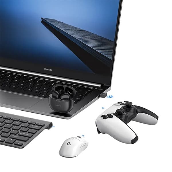 USAMS Bluetooth USB -sovitinmusta/musta ZB285SPQ01 (US-ZB285)