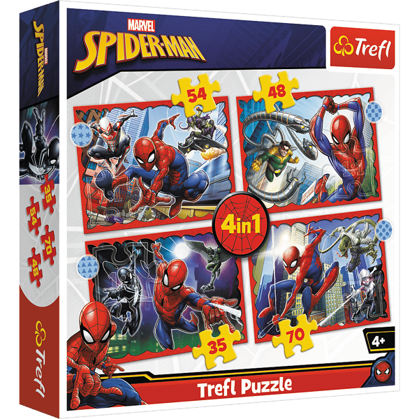 Marvel Spider-Man 4-i-1 Hjälte figur samling