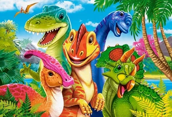 PUSSEL 40 B-040391 Dinosaurier Selfie