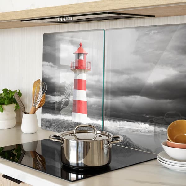 Dekorative skære- og serveringsbrætter i glas Lighthouse 2x40x52 cm