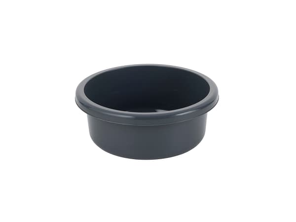 RUND PLASTSKÅL 26CM 4L MÖRKGRÅ -BEN