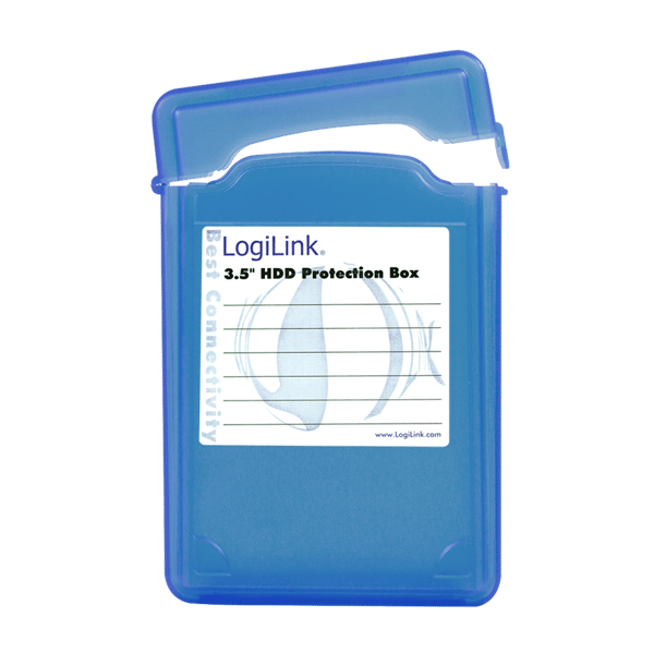 LogiLink 3,5" harddiskbeskyttelsesetui, blå, UA0133