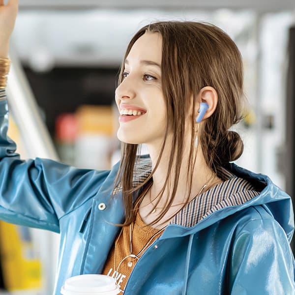 AWEI Bluetooth 5.3 T85 ENC TWS hovedtelefoner + dockingstation grøn