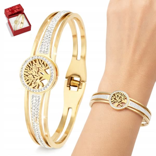 DIAMANTGULDARMBAND Elegant och modern present till kvinnor