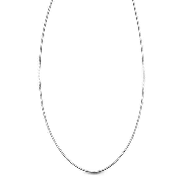 Sølvrhodineret SPIGA-kæde 1,4 mm 45 cm