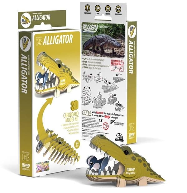 Eugy Alligatoren. 3D Øko-puslespil