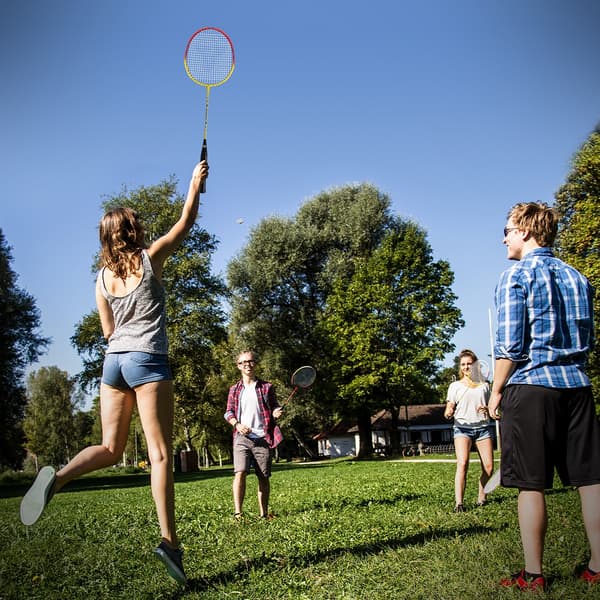SCHILDKROT badmintonsæt til 4 personer
