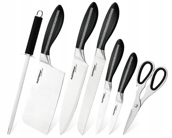 Masterpan MP-6003 køkkenknivsæt med 8 dele