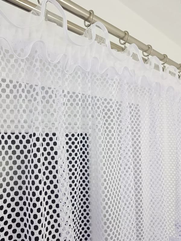 Færdig netgardin 400x120cm dobbel guipuresnit
