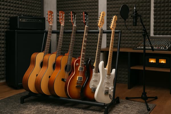 MOZOS STND-5 Guitarstativ til 5 guitarer